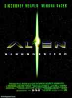alien ressurection teaser sci fi movie poster