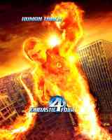 fantastic four human torch superhero movie poster